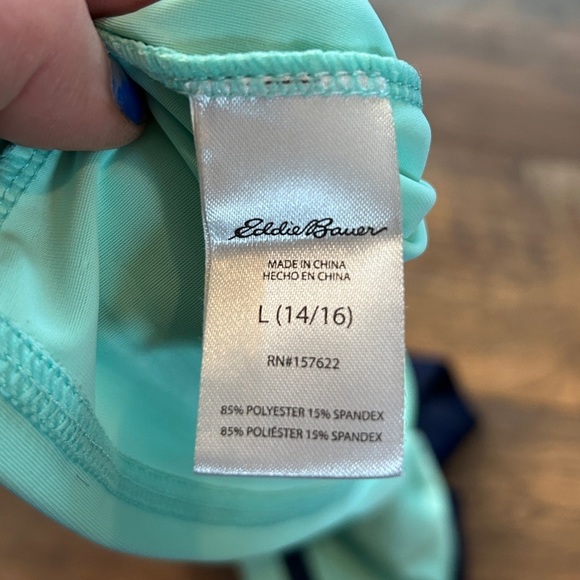 Eddie Bauer Girls Rash guard Swim Top Kids Large 14/16 - Picture 8 of 8
